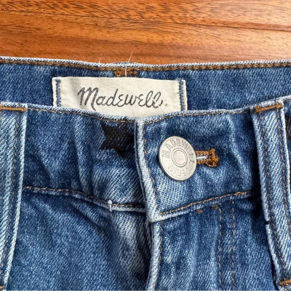 Madewell The High Rise Slim Boy Jean Starry Night Stars Denim Jeans Size 23 - Picture 6 of 8
